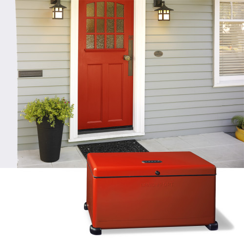 decor-friendly lockbox red